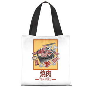 Tas Tote Fullprint Simple Art - Yakiniku Feast bag