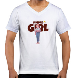 Kaos  Kaos Tema Anime Jepang - Simple Girl