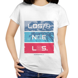 Kaos Kaos Desain Los angeles Desain - Gildan Soft Style