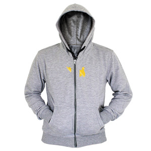 Hoodie Zipper Siluet Emas Master Beladiri
