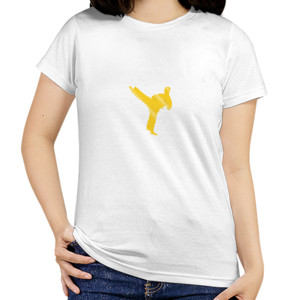 Kaos Siluet Emas Master Beladiri