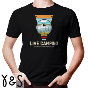 Kaos Hoody Pria tema Live Camping