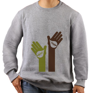 Jaket Sweater Hand Leaf