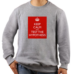 Jaket Sweater Keep Calm Test Hypothesis