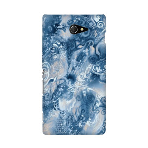 case batik biru abstrak modern Casing HP