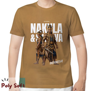 Kaos Kaos Nakula Sadewa Poly Soft Khaki Tee