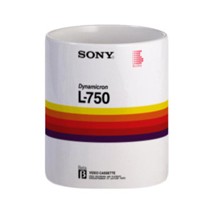 Mug Sony Betamax Dynamicron Video Cassette L-750 W W
