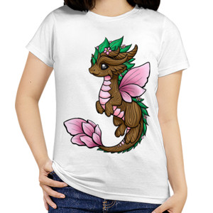 Kaos Kaos Wanita Naga Hijau