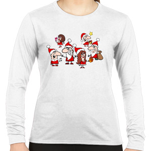 Kaos Santa Claus Christmas Cute Cartoon