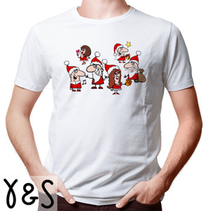 Kaos Santa Claus Christmas Cute Cartoon
