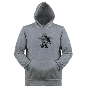 Jaket Hoodie Kaos Pria Dragon Putih
