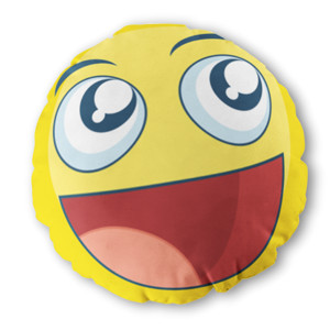 Bantal Bulat Emoji Laughing Loudly