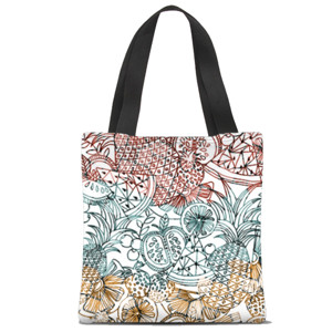 Tas Tote Fullprint Buah cantik