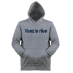 Jaket Hoodie vivez le reve