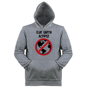 Jaket Hoodie Flat Earth Activist 001