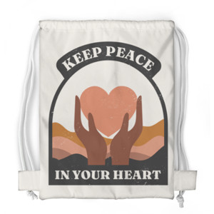 Tas Serut Fullprint Peace Day Heart