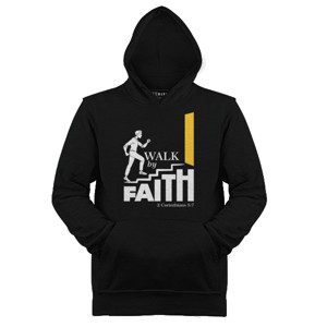 Jaket Hoodie rohani kristen walk by faith