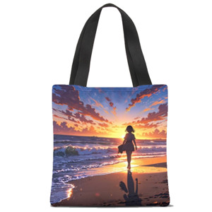 Tas Tote Fullprint sunset totebag