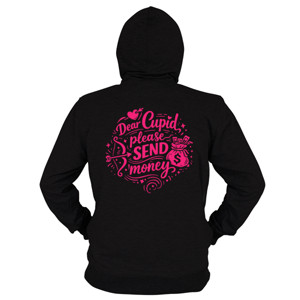 Hoodie Zipper Dear Cupid