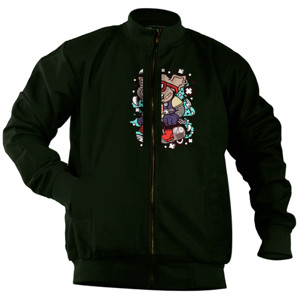 Jaket Bomber Elephant Cute