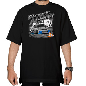 Kaos Oversize ilustrasi mobil drift