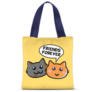 Tas Tote Fullprint cats 02