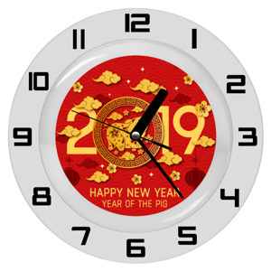 Jam Dinding 2019 Happy New Year