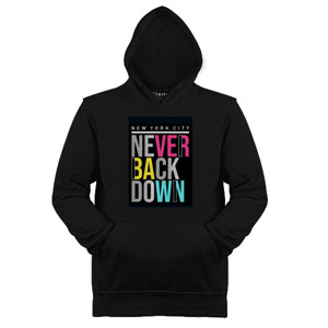 Jaket Hoodie Never Back Down