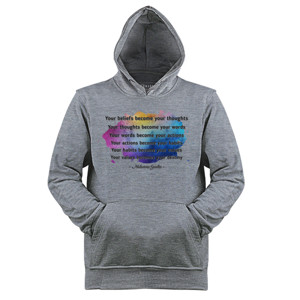 Jaket Hoodie YOUR BELIEFS BECOME YOUR THOUGHTS