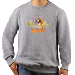Jaket Sweater Angel Cat 