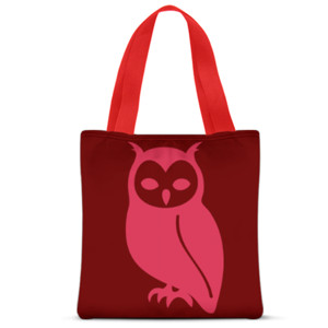 Tas Tote Fullprint Owl
