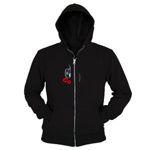 Hoodie Zipper Sepeda goes