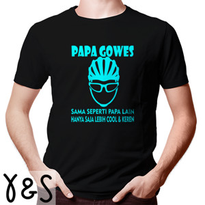 Kaos Kaos Sepeda Papa Gowes 