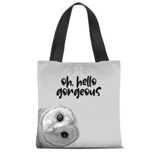 Tas Tote Fullprint Hello Gorgeous - Halo Cakep
