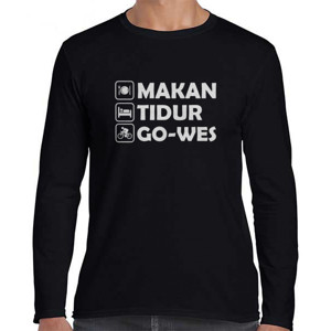 Kaos Sepeda Makan Tidur Gowes