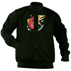 Jaket Bomber i love Salmon