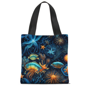 Tas Tote Fullprint Bintang laut batik style