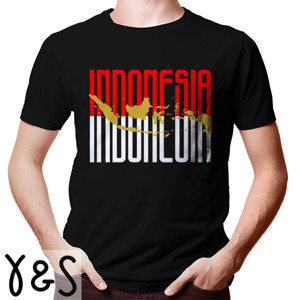 Kaos Indonesia Merah Putih Peta Emas