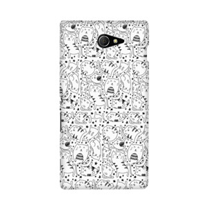 #Black&White - Cat Pattern Casing HP