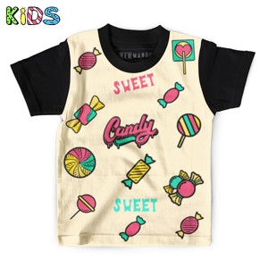 Kaos Anak Full-Print Candy