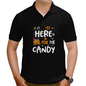 Kaos Polo I Am Just Here For The Candy Halloween - 2