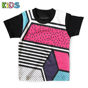 Kaos Anak Full-Print Neo memphis background 11