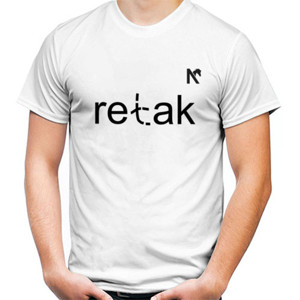 Kaos retak (putih)
