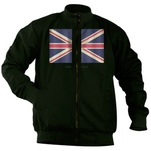 Jaket Bomber Great Britain Vintage Flags