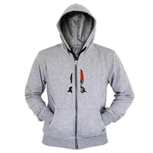 Hoodie Zipper Tengkorak masker
