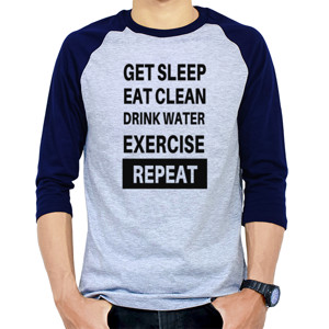 Kaos Raglan QUOTE|MOTIVASI DIET