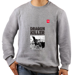 Jaket Sweater Ayam Pakhoy Dragon Killer Sketsa