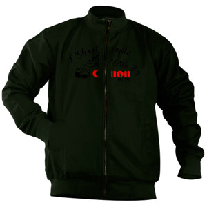 Jaket Bomber Kaos I Shoot People With My Canon I (SB7CF)