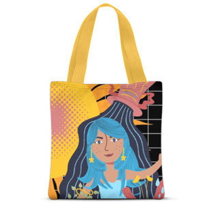 Tas Tote Fullprint Aquarius