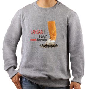 Jaket Sweater Design Rokok Membunuhmu